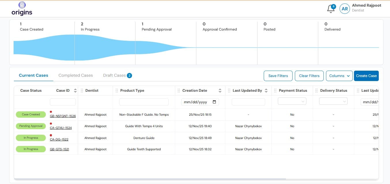Origins Dental Healthcare Platform